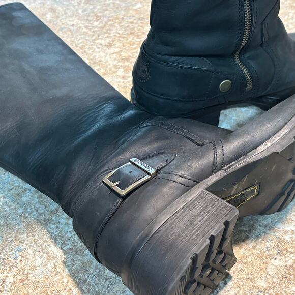 Timberland Women's Black Knee High Waterproof Trendy Riding Boots Size 10 - Picture 4 of 12